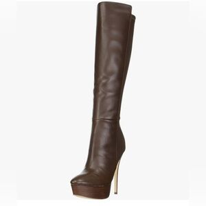 Guess Cadine Over-the-Knee Platform Heels Brown in Woman’s Size 7.5